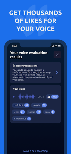 Vocal Image: AI Voice Coach - عکس برنامه موبایلی اندروید