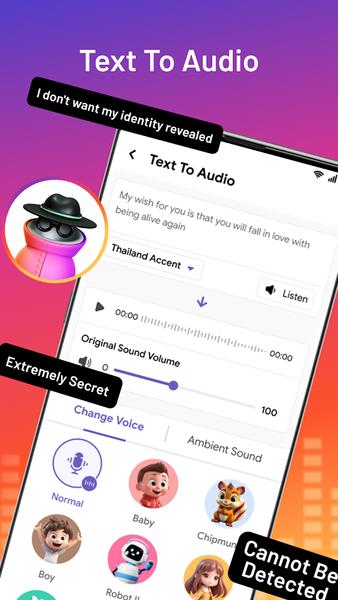 Voice Changer & Voice Effects - عکس برنامه موبایلی اندروید