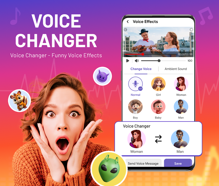 Voice Changer: Voice Effects - Image screenshot of android app