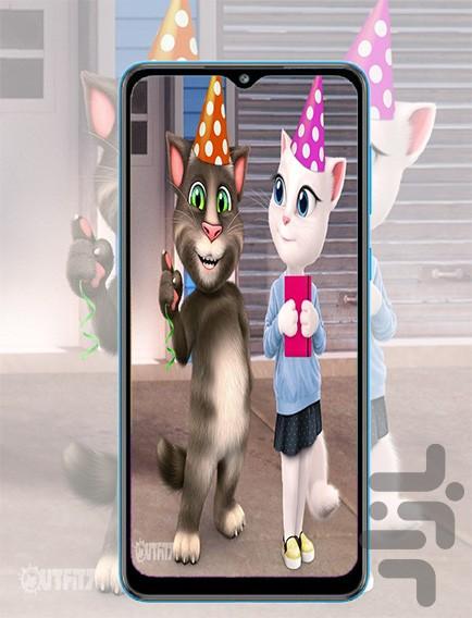 تصویر زمینه گربه سخنگو - عکس برنامه موبایلی اندروید