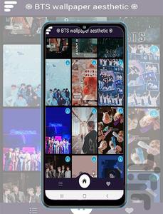 BTS wallpaper aesthetic - عکس برنامه موبایلی اندروید
