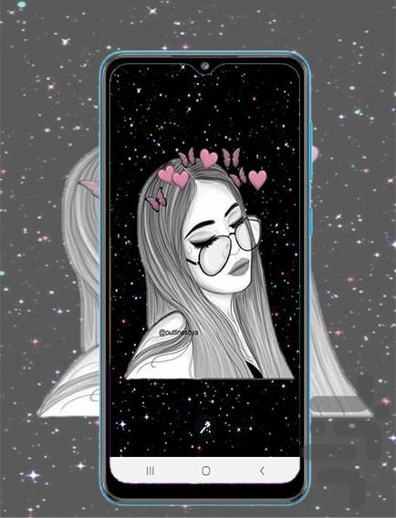 girl's wallpaper - Image screenshot of android app