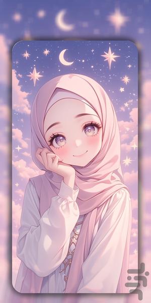 تصویر زمینه دخترانه با حجاب - Image screenshot of android app