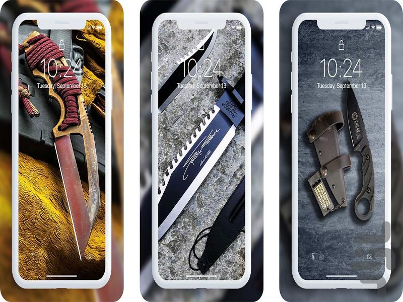 knife wallpaper - Image screenshot of android app