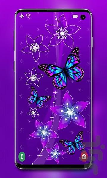 purple wallpaper - Image screenshot of android app