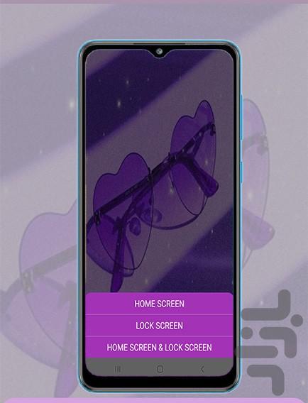 purple wallpaper - Image screenshot of android app