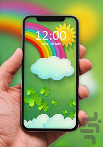 rainbow wallpaper - Image screenshot of android app