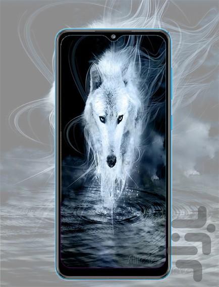 wolf wallpaper - Image screenshot of android app