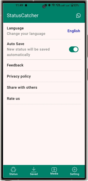 Status Saver - Download Status - عکس برنامه موبایلی اندروید