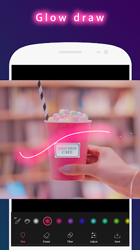 Neon Effect Brush : draw glow - Image screenshot of android app