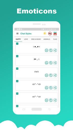 Chat Styles: Cool Font & Stylish Text for WhatsApp - عکس برنامه موبایلی اندروید