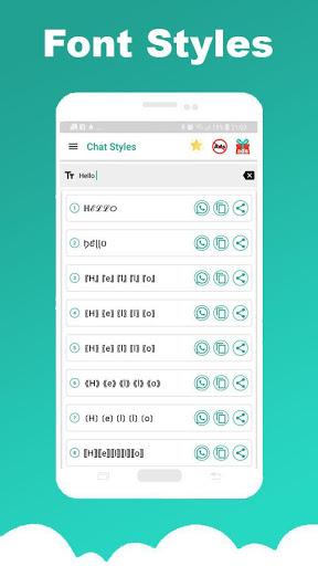 Chat Styles: Cool Font & Stylish Text for WhatsApp - Image screenshot of android app