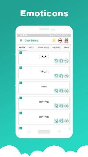 Chat Styles: Cool Font & Stylish Text for WhatsApp - Image screenshot of android app