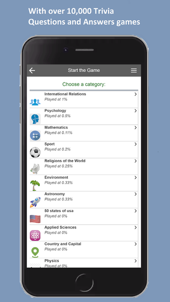 YouQuiz General knowledge Game - Gameplay image of android game