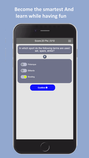 YouQuiz General knowledge Game - Gameplay image of android game