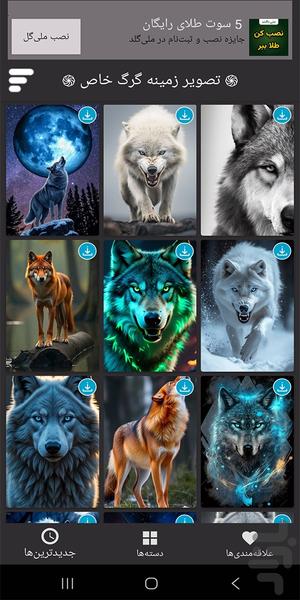 تصویر زمینه گرگ خاص - Image screenshot of android app