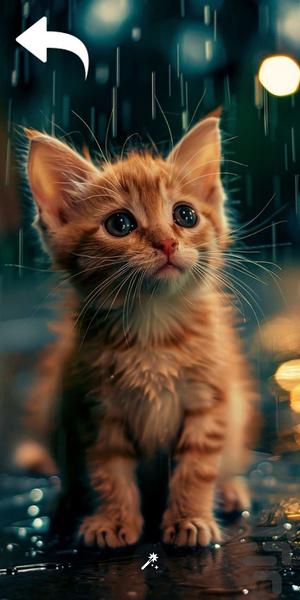 تصویر زمینه بچه گربه - Image screenshot of android app