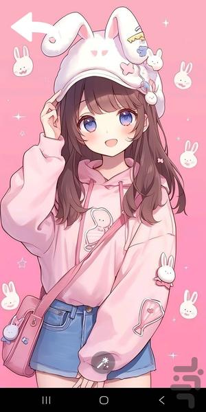 تصویر زمینه انیمیشنی دخترانه - عکس برنامه موبایلی اندروید