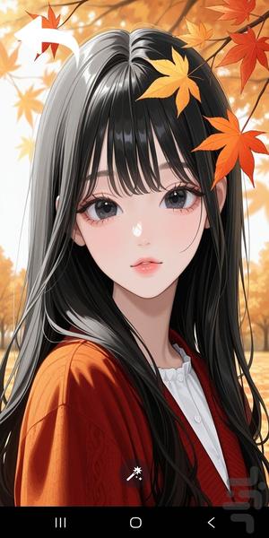 تصویر زمینه انیمیشنی دخترانه - عکس برنامه موبایلی اندروید