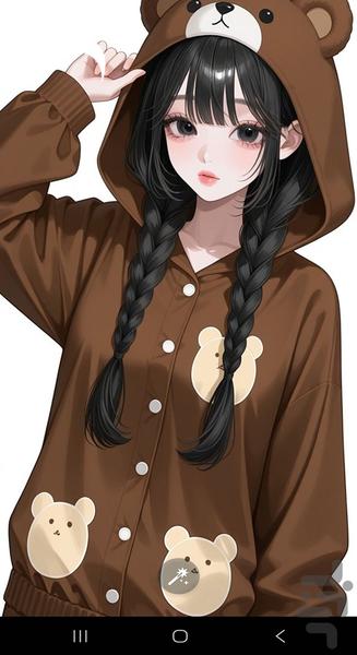 تصویر زمینه انیمیشنی دخترانه - عکس برنامه موبایلی اندروید