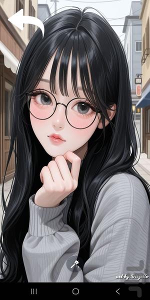 تصویر زمینه انیمیشنی دخترانه - عکس برنامه موبایلی اندروید