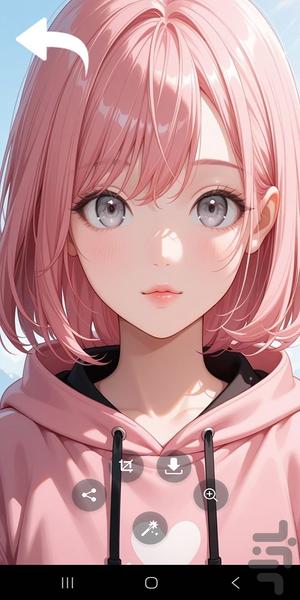 تصویر زمینه انیمیشنی دخترانه - عکس برنامه موبایلی اندروید