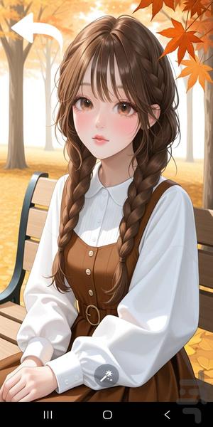 تصویر زمینه انیمیشنی دخترانه - عکس برنامه موبایلی اندروید