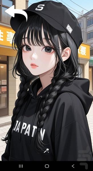 تصویر زمینه انیمیشنی دخترانه - عکس برنامه موبایلی اندروید