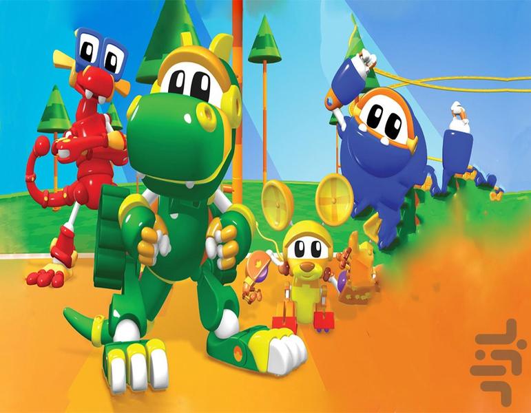 کارتون حیوانات ماشینی - Image screenshot of android app