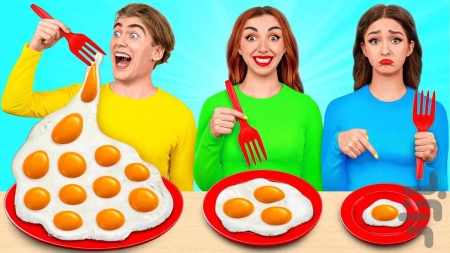 چالش خوراکی جذاب - عکس برنامه موبایلی اندروید