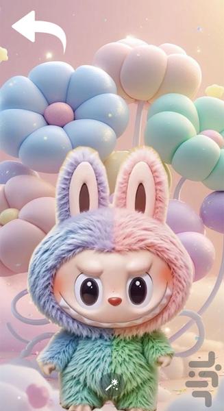 تصویر زمینه دخترانه لبوبو - Image screenshot of android app