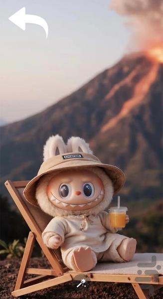 تصویر زمینه دخترانه لبوبو - Image screenshot of android app