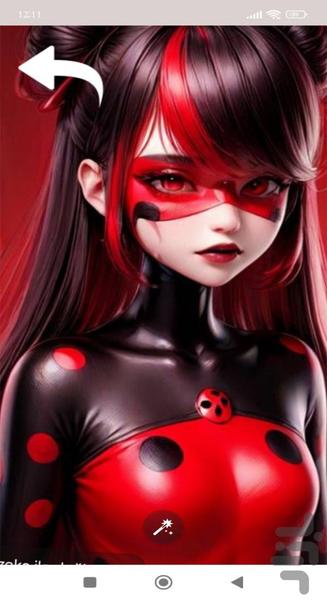 تصویر زمینه دختر کفشدوزکی | والپیپر - عکس برنامه موبایلی اندروید