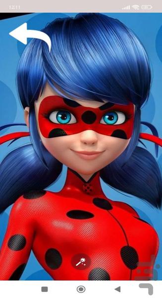 تصویر زمینه دختر کفشدوزکی | والپیپر - عکس برنامه موبایلی اندروید