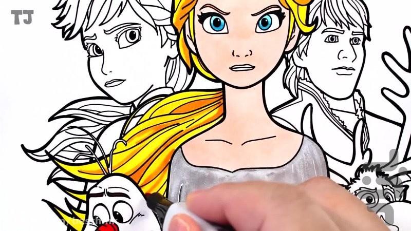 آموزش نقاشی السا آنا - عکس برنامه موبایلی اندروید