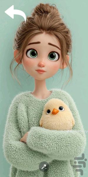 تصویر زمینه دخترانه عروسکی - عکس برنامه موبایلی اندروید