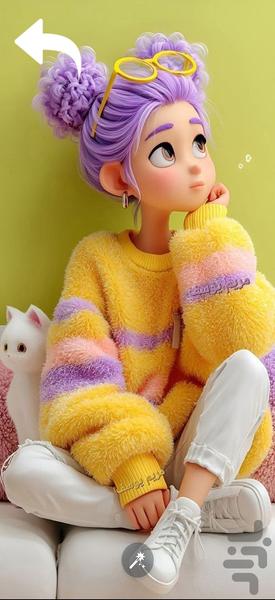 تصویر زمینه دخترانه عروسکی - عکس برنامه موبایلی اندروید