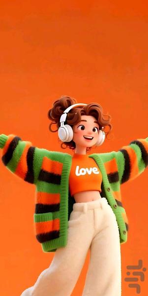 تصویر زمینه دخترانه عروسکی - عکس برنامه موبایلی اندروید