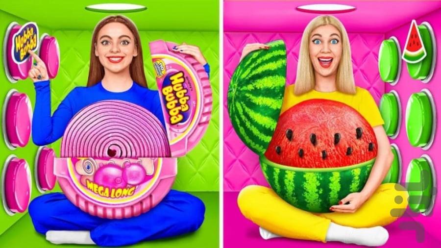 چالش غذایی هزار دکمه - عکس برنامه موبایلی اندروید