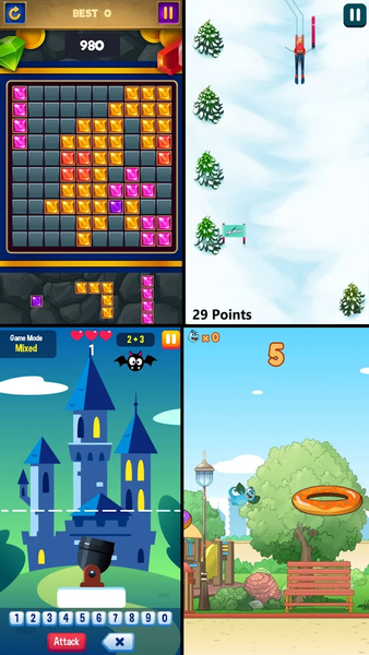 50 in 1 Game ( Casual games ) - Gameplay image of android game