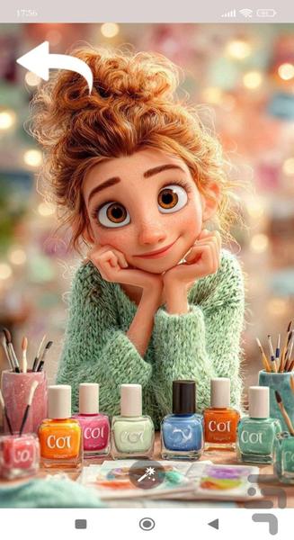 تصویر زمینه دخترانه عروسکی - عکس برنامه موبایلی اندروید