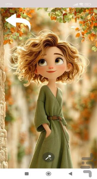 تصویر زمینه دخترانه عروسکی - Image screenshot of android app