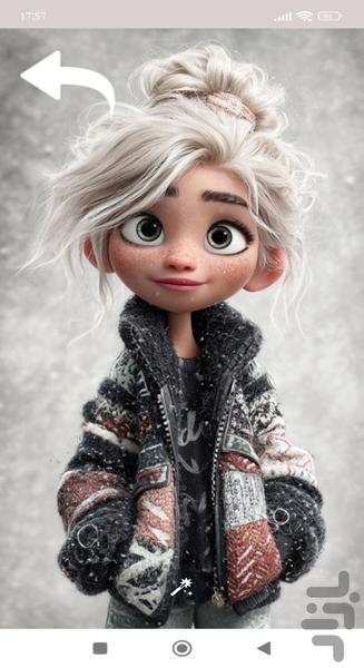 تصویر زمینه دخترانه عروسکی - Image screenshot of android app