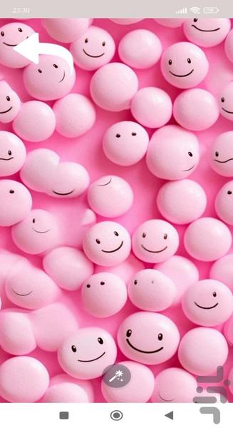 تصویر زمینه صورتی - Image screenshot of android app