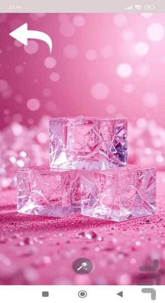 تصویر زمینه صورتی - Image screenshot of android app