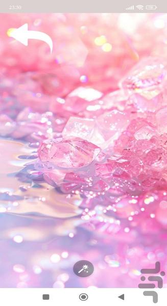 تصویر زمینه صورتی - Image screenshot of android app