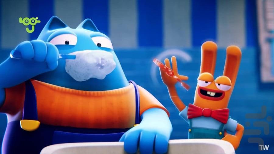 کارتون خرگوشی و پیشی دوبله فارسی - عکس برنامه موبایلی اندروید