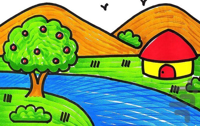 برنامه آموزش نقاشی کودکانه - عکس برنامه موبایلی اندروید