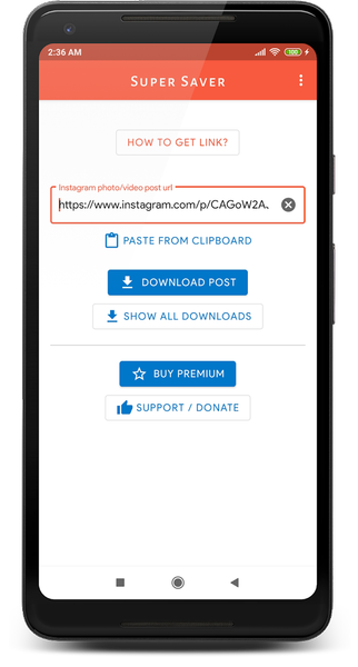 Super Saver - Video downloader - Image screenshot of android app