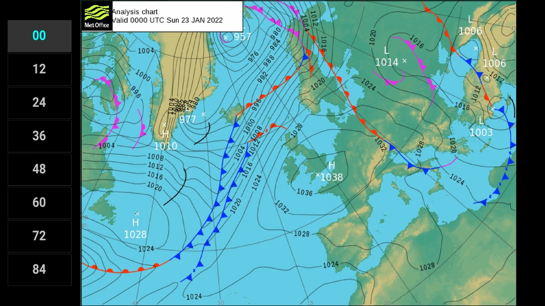 PG Surface Pressure Charts EU - Image screenshot of android app